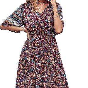 Large Floral Maxi Dress